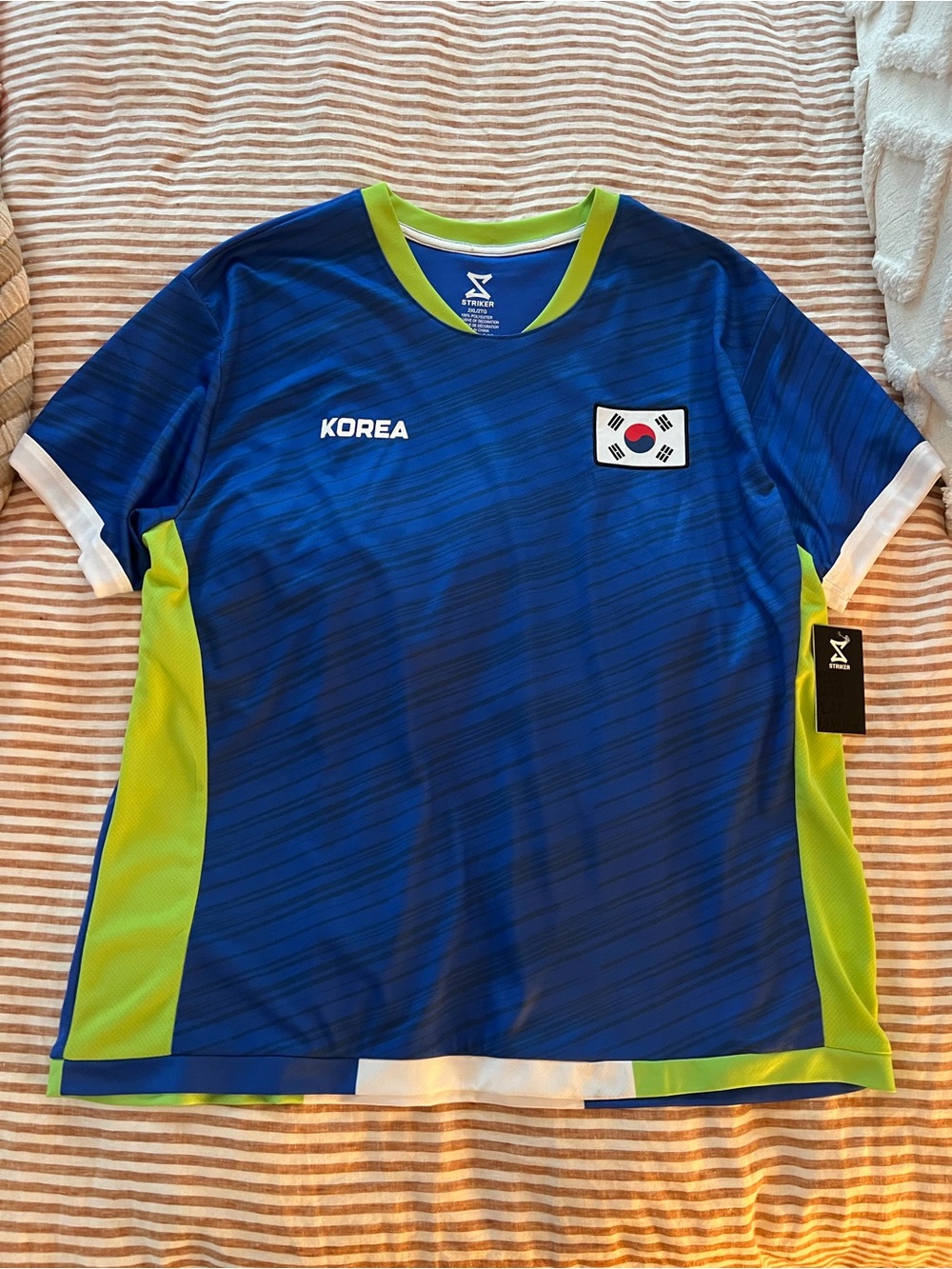 South Korea Soccer Jersey 2XL Striker Blokecore World Cup